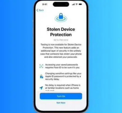 望牛墩镇苹果授权维修店分享被盗设备保护功能开启方法 