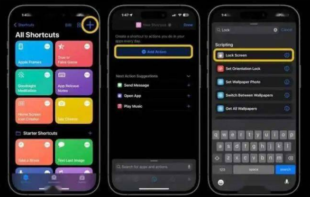 望牛墩镇苹果14锁屏维修店分享iPhone14升级iOS16.4后如何创建锁屏快捷方式 