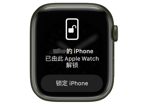 望牛墩镇苹果手机维修分享用 AppleWatch 解锁配备面容 ID 的 iPhone方法 